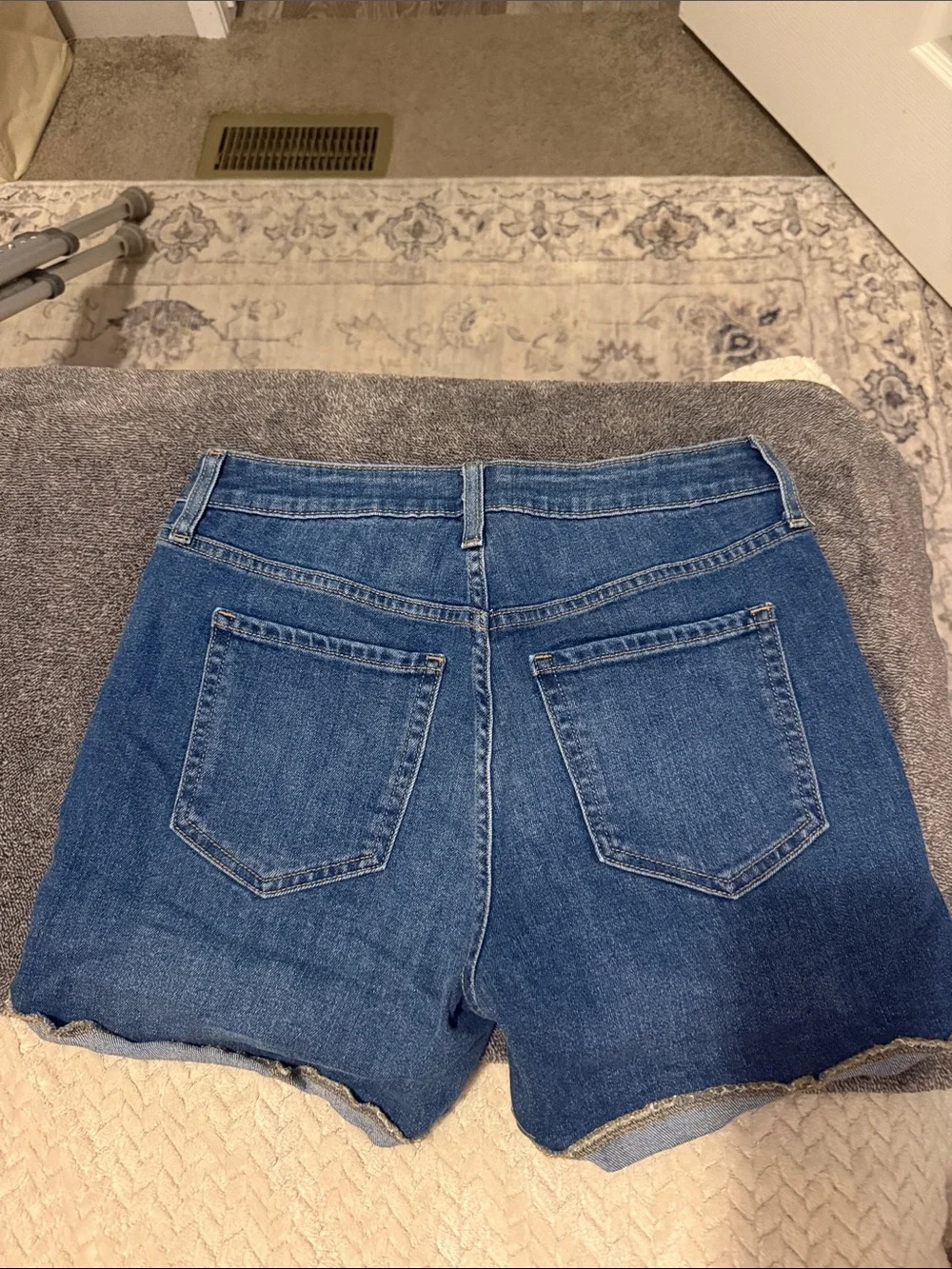 Old Navy Blue Rolled-Hem Denim Shorts